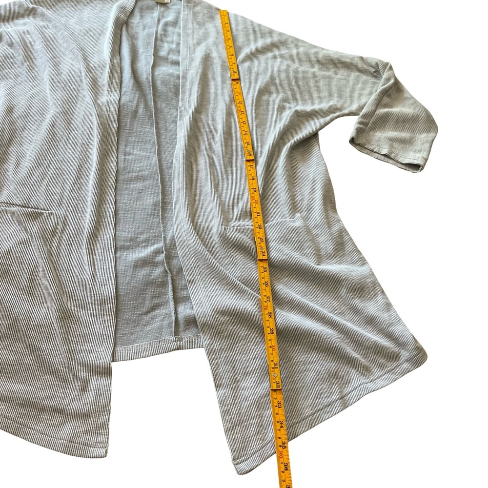 DONNI. Ribbed Open Front Cardigan - Picture 3 of 6